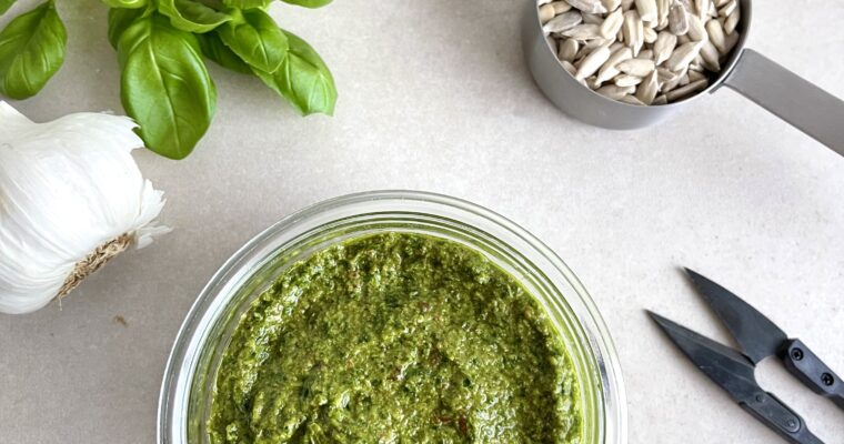 Grøn pesto – nødde og mælkefri