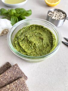 Grøn pesto - nødde og mælkefri