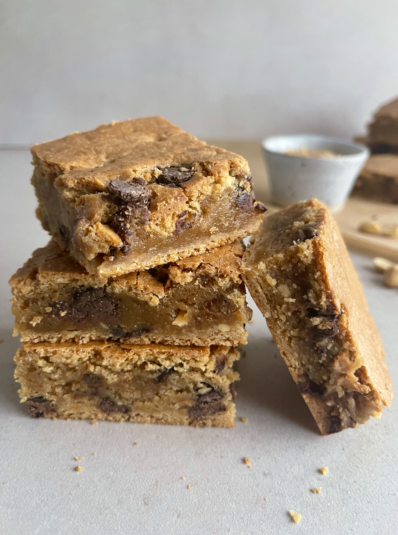 Peanutbutter blondie