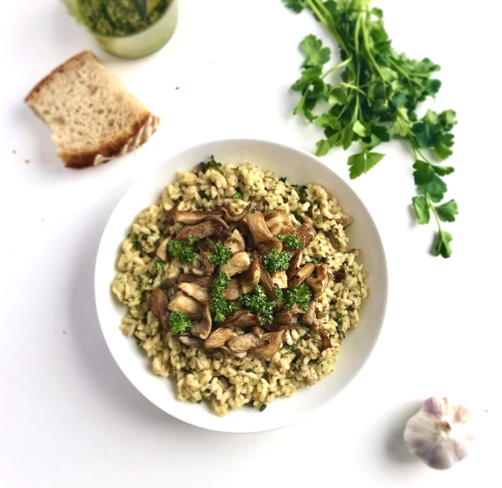 Risotto med svampe og pesto – (mælke- og laktosefri)