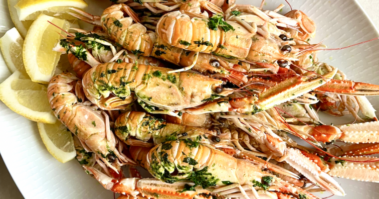 Jomfruhummer med ramsløgsmør