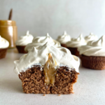 Mocca muffins med karamel og flødebolleskum