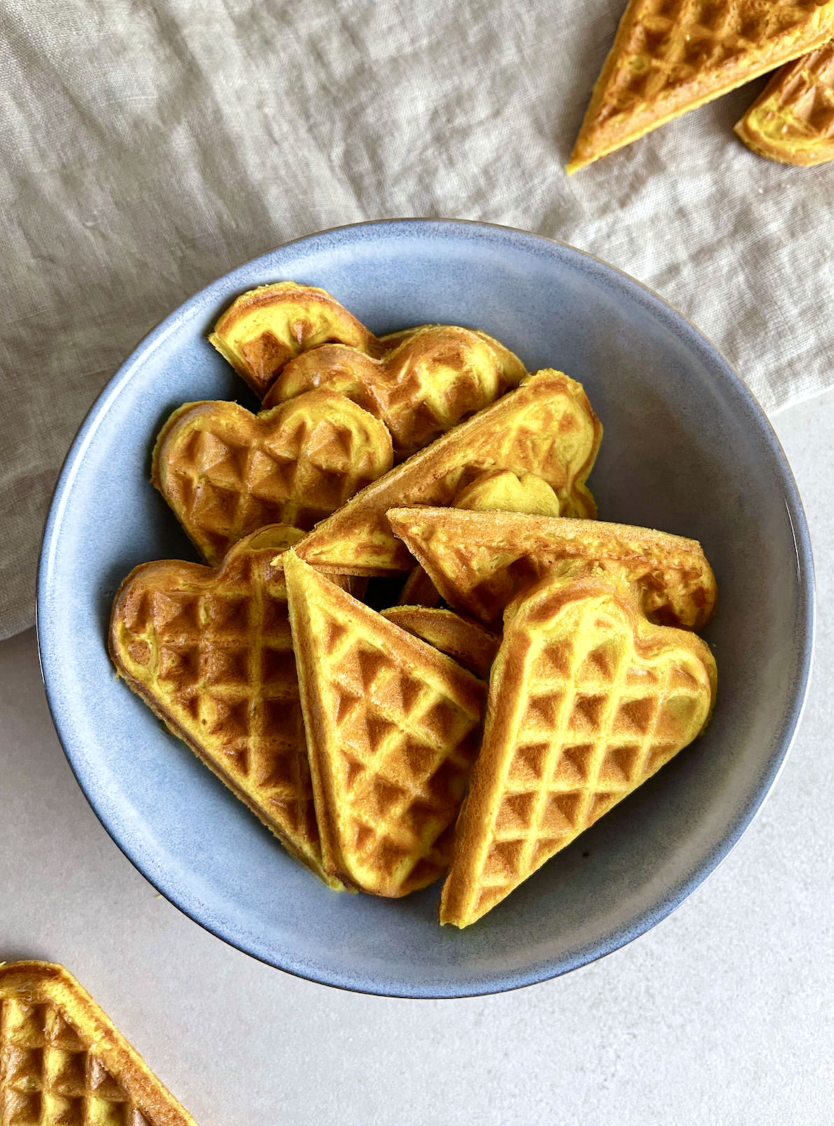 Veganske og glutenfri vafler med blomkål ￼