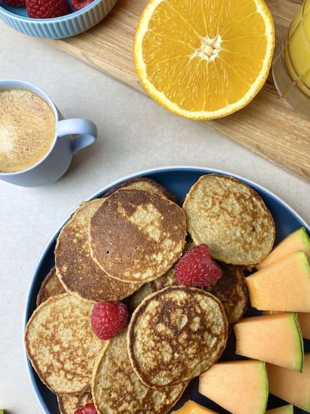 sunde og glutenfri bananpandekager.