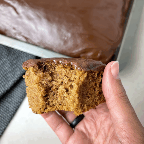 Svampet vegansk kanelkage